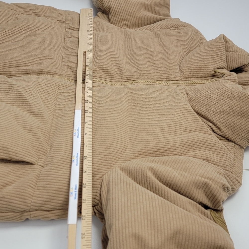 Under Armour Limitless Down Puffer Corduroy Jacket 700 FP Hooded Womens Sz M NEW - Picture 8 of 11